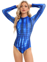 Load image into Gallery viewer, 2023 Women Modest Muslim Swimwear Casual Long Sleeves Swimsuit 4pcs Burkini + Bra Pad Navy Blue