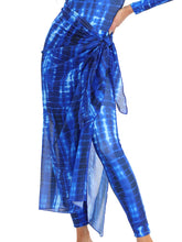 Load image into Gallery viewer, 2023 Women Modest Muslim Swimwear Casual Long Sleeves Swimsuit 4pcs Burkini + Bra Pad Navy Blue