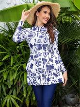 Load image into Gallery viewer, Modest Swimsuit Muslim Swimwear Burkini + Turban +Bra Pad Black