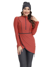 Load image into Gallery viewer, 2024 Women Modest Muslim Swimwear Sport Long Sleeves Swimsuit 3pcs Burkini + Bra Pad