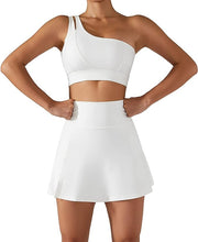 Load image into Gallery viewer, Tennis Skorts Fitness Badminton Sports Skirt With Shorts Nylon Mini Yoga bottoms