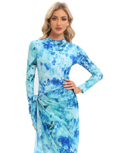 Load image into Gallery viewer, 2023 Women Modest Muslim Swimwear Casual Long Sleeves Swimsuit 4pcs Burkini + Bra Pad