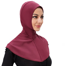 Load image into Gallery viewer, Women's Swim Hijabs Full Coverage Swim Scarf Sun Protective - Wine Red