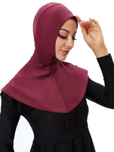 Load image into Gallery viewer, Women's Swim Hijabs Full Coverage Swim Scarf Sun Protective - Wine Red