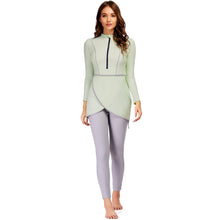 Load image into Gallery viewer, Light Green Muslim Swimwear Burkini