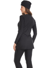 Load image into Gallery viewer, Modest Swimsuit  Muslim Swimwear Burkini + Turban Black