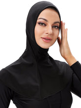 Load image into Gallery viewer, Women's Swim Hijabs Full Coverage Swim Scarf Sun Protective - Black