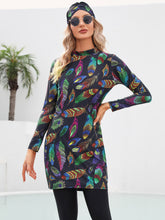 Load image into Gallery viewer, Ink Painting Modest Muslim Swimwear Burkini With Hijab
