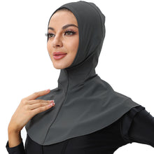 Load image into Gallery viewer, Women's Swim Hijabs Full Coverage Swim Scarf Sun Protective - Dark grey