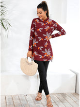 Load image into Gallery viewer, Wine Red Print Modest Muslim Swimwear Burkini