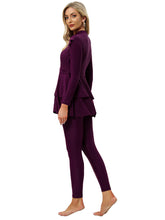 Load image into Gallery viewer, Modest Swimsuit Muslim Swimwear Burkini + Turban +Bra Pad Purple