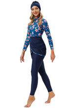 Load image into Gallery viewer, Cherry Blossoms Muslim Swimwear Burkini with Bra Pad
