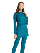Load image into Gallery viewer, Modest Swimsuit Muslim Swimwear Burkini + Turban Malachite Green
