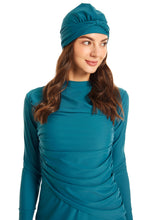 Load image into Gallery viewer, Modest Swimsuit Muslim Swimwear Burkini + Turban Malachite Green