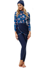 Load image into Gallery viewer, Cherry Blossoms Muslim Swimwear Burkini with Bra Pad