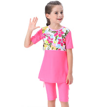 Load image into Gallery viewer, Semi-Covered Burkini for Kid pink