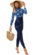 Load image into Gallery viewer, Cherry Blossoms Muslim Swimwear Burkini with Bra Pad