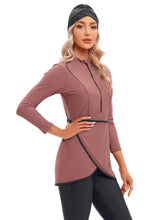 Load image into Gallery viewer, 2023 Women Modest Muslim Swimwear Sport Long Sleeves Swimsuit 3pcs Burkini + Bra Pad