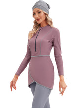 Load image into Gallery viewer, Cherry Blossoms Muslim Swimwear Burkini with Bra Pad