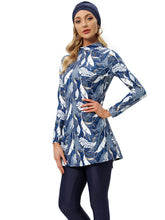 Load image into Gallery viewer, Modest Muslim Swimwear Burkini Banana Leaf