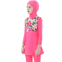 Load image into Gallery viewer, Full covered Modest Muslim Swimwear Burkini For Girl Pink