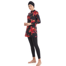 Load image into Gallery viewer, Ink Painting Modest Muslim Swimwear Burkini