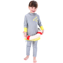 Load image into Gallery viewer, Full covered Modest Muslim Swimwear Burkini for Kid yellow