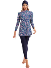 Load image into Gallery viewer, Blue Print Modest Muslim Swimwear Burkini