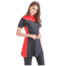 Load image into Gallery viewer, CROP Burkini For Women Red