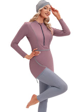 Load image into Gallery viewer, Cherry Blossoms Muslim Swimwear Burkini with Bra Pad