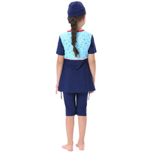 Load image into Gallery viewer, Semi-Covered Burkini for Girl  Blue