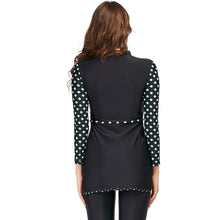 Load image into Gallery viewer, Green Print Muslim Swimwear Burkini