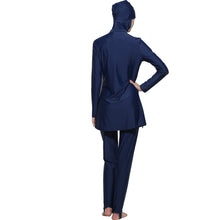 Load image into Gallery viewer, Modest  Muslim Swimwear Burkini with Hijab Blue