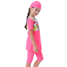 Load image into Gallery viewer, Semi-Covered Burkini for Kid pink