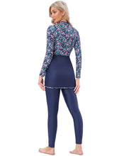 Load image into Gallery viewer, Muslim Swimwear Burkini with Bra Pad + Zipper Small floral