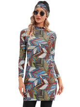Load image into Gallery viewer, Ink Painting Modest Muslim Swimwear Burkini With Hijab