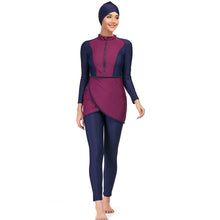 Load image into Gallery viewer, Modest swimsuit Burkini Wine Red