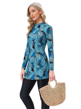 Load image into Gallery viewer, Muslim Swimwear Burkini with Bra Pad  Palmetto Leaf
