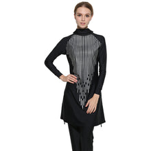 Load image into Gallery viewer, Modest  Muslim Swimwear Burkini with Hijab Black