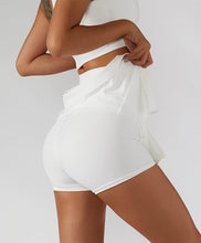 Load image into Gallery viewer, Tennis Skorts Fitness Badminton Sports Skirt With Shorts  Nylon Mini Yoga bottoms
