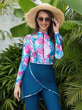 Load image into Gallery viewer, 2024 Women Modest Muslim Swimwear   Sport Long Sleeves Swimsuit 3pcs  Burkini + Bra Pad
