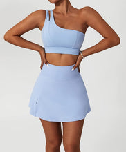 Load image into Gallery viewer, Tennis Skorts Fitness Badminton Sports Skirt With Shorts  Nylon Mini Yoga bottoms

