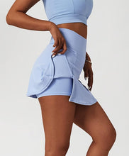 Load image into Gallery viewer, Tennis Skorts Fitness Badminton Sports Skirt With Shorts  Nylon Mini Yoga bottoms
