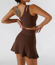 Load image into Gallery viewer, Tennis Skorts Fitness Badminton Sports Skirt With Shorts  Nylon Mini Yoga bottoms
