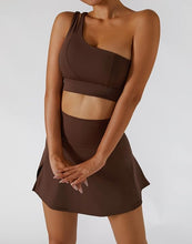 Load image into Gallery viewer, Tennis Skorts Fitness Badminton Sports Skirt With Shorts  Nylon Mini Yoga bottoms
