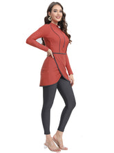 Load image into Gallery viewer, 2024 Women Modest Muslim Swimwear   Sport Long Sleeves Swimsuit 3pcs  Burkini + Bra Pad
