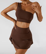 Load image into Gallery viewer, Tennis Skorts Fitness Badminton Sports Skirt With Shorts  Nylon Mini Yoga bottoms
