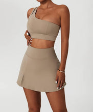 Load image into Gallery viewer, Tennis Skorts Fitness Badminton Sports Skirt With Shorts  Nylon Mini Yoga bottoms
