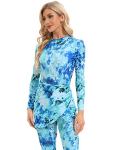 Load image into Gallery viewer, 2023 Women Modest Muslim Swimwear   Casual Long Sleeves Swimsuit 4pcs  Burkini + Bra Pad
