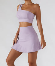 Load image into Gallery viewer, Tennis Skorts Fitness Badminton Sports Skirt With Shorts  Nylon Mini Yoga bottoms
